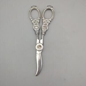 TH Marthinsen Norway Sterling Grape Shears 6 ½ Inches Art Nouveau Retro